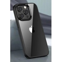 Чехол пластиковый для iPhone 14 Pro Max (черная-рамка)